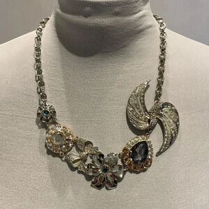 Piperlime Silver Statement Necklace